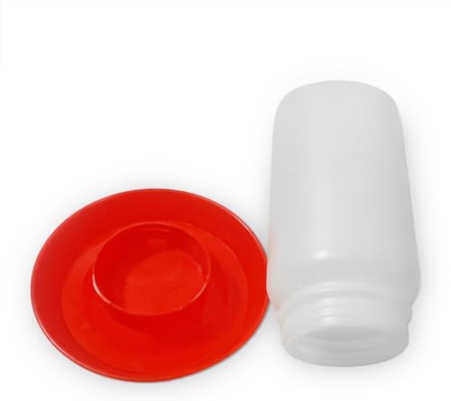 Plastic 1-Quart Chicken Waterer and Chick Drinker | Durable Watering Container for Chickens, Ducks, Ducklings, Chicks, Turkeys, Quail and More