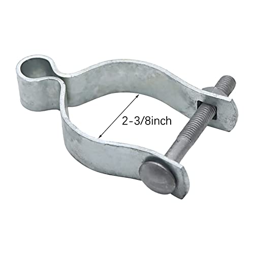 2 Pcs 2-3/8" Chain Link Fence Gate Post Hinge for Outside Diameter Post/Pipe, Pressed Steel Post Hinge - size: 2-3/8 Inch