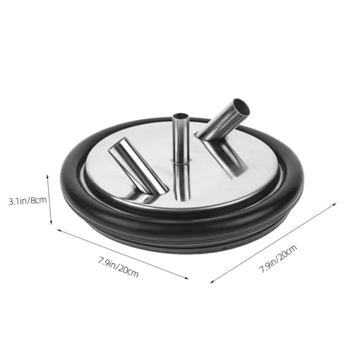Milk Bucket Lid Professional Milking Machine Accessory Replacement Lid for Bucket Fits Milking Setup -Resistant Cover for Cow Milking Supplies 7.87 X 7.87 X 3.14 in