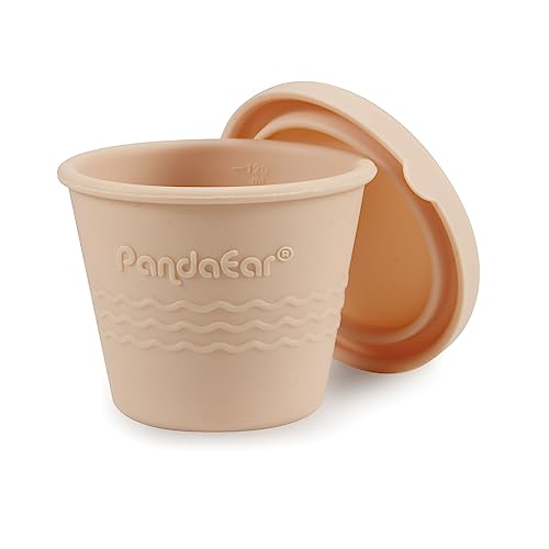 PandaEar 12 Pack Silicone Baby Food Storage Containers, 4 oz | Reusable Snack Containers Freezer Storage with Airtight Lids Leak Proof for Infants Kids Babies, Microwave & Dishwasher Safe