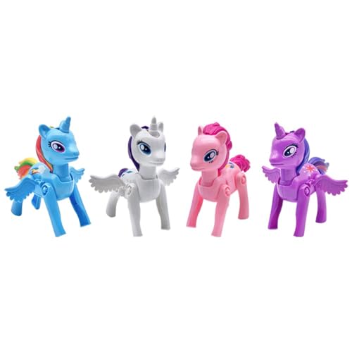 FUNKY WIZARD 4 Pack Easter Jumbo Princess Deformation Prefilled Easter Eggs with Toys, Easter Party Favors Gift for Girls Boys,Toddlers Kids, Easter Basket Stuffers Fillers, Valentines Day(Horse Egg) - style: horse egg-1