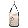 Klein Tools 5109S Canvas Bucket, Straight Wall Tool Bucket Swivel with Swivel Snap, 75-Pound Load Rated - style: Swivel Snap Hook