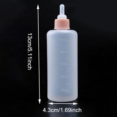 100ml Pet Feeding Bottle with Clear Scale for Newborn Puppies Kittens Rabbits Hamsters Squirrels(pink-100ml) - style: pink-100ml