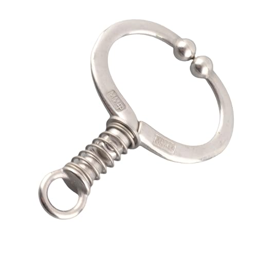 Cattle Nose Ring for Cows and Bulls Stainless Steel Spring Loaded Nose Clamp Compatible with Most Farm Breeds Safe and Lightweight