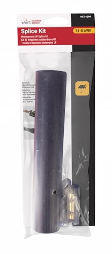 Gardner Bender HST-1300 Underground Cable Kit for Waterproof, 14-8 AWG, UF Copper Wire-Includes: 8 inch. Heavy-Wall Heat Shrink & Screw Splice Connectors , Black | Waterproof UF Copper Wire Kit w/ Heavy-Wall Heat Shrink & Screw Splice Connectors, 14-8 AWG
