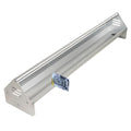 KOL Portable 45" Long Galvanized Steel Livestock Feeding Trough, Heavy-Duty Large Capacity Feeder, Easy to Clean, for Calves, Sheep, Horses, Goats