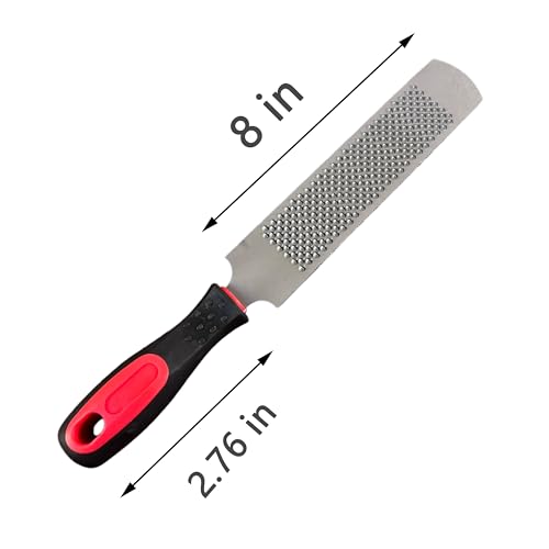 T12 Carbon Steel Horse Hoof Rasp - 8", 14" Professional Farrier Tool with Non-Slip Rubber Handle for Horse/Goat/Cow/Donkey/Animal Hooves (8 inch) - color: 8 inch
