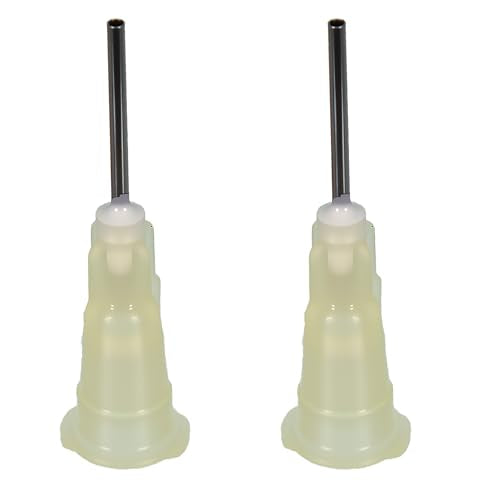 100pcs 19G blunt tip glue dispensing nozzles Blunt-nosed needle glue applicator, used for applying industrial liquids, adhesives, inks, perfumes, lip glosses.0.5 inches - size: 19G 100pcs