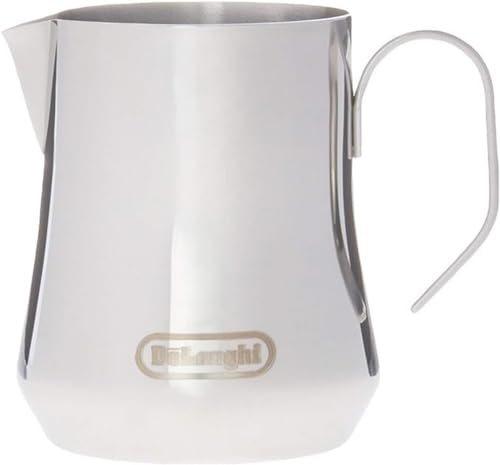 De'Longhi DLSC060 Milk Frothing Jug,12 oz,Stainless Steel,(Pack of 6) - color: Stainless Steel, size: 11.8 Ounces (Pack of 6)