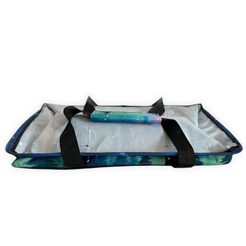 Large Collapsible Tote - color: Aurora Borealis