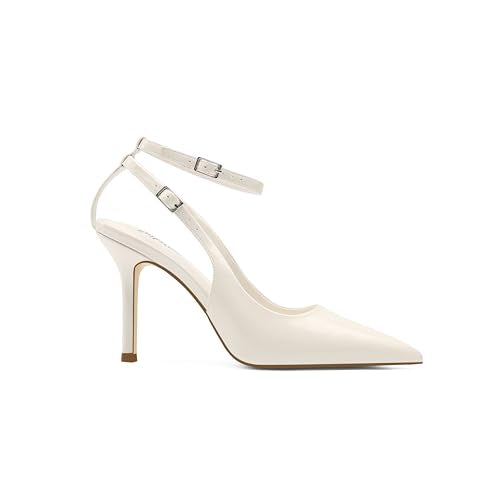 Amazon.com | Spikyrose 25L689-1 Off White US7.5 | Pumps - color: Off-white, size: 7.5