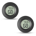 Atogou 2-Pack Mini Hygrometer & Thermometer, Indoor Digital Humidity Meter | ℉/℃, Outdoor Gauge Temperature for Home, Office, Reptile, Car, Greenhouse, Lab, Terrarium, Cellar.. A01 Black - color: Black 2-pack