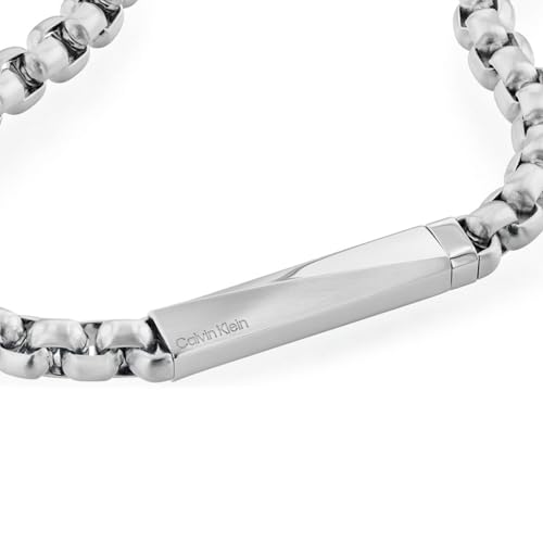 Calvin Klein Men's Jewelry - Iconic ID Necklace - Stainless Steel - Modern Statement Accessory - Gift for Him