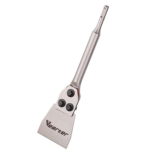 3''x12'' SDS Plus Floor Scraper, Concrete Chisel Tile Removal Tool | SDS Chisel Bit, Tile Scraper Brick Removal, 65# Manganese Steel Replaceable Blade, 40CrMo Steel Shank, for Electric Hammer - size: 3'' x 12''