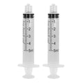 100 PCs Dental Grade 5ml Syringe Without Needle by JEVOLVE | Clear Rubber Head Non Sterile Syringes Perfect for Scientific Labs, Industrial Art & Crafts