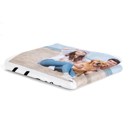 inkArts Personalized Photo Blankets, Customized Blankets with Pictures, Fleece Throw Blanket, 30x40 inches, Lightweight, Durable, Machine Wash, Unisex, Christmas Theme - color: 3 Photos