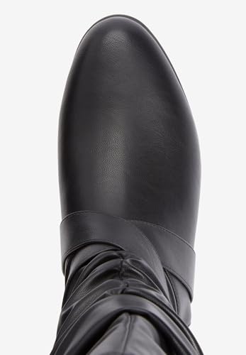 Women's Wide Width The Heather Wide Calf Boot | Women's Plus Size - color: Black, size: 8 X-Wide