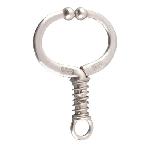 Cattle Nose Ring for Cows and Bulls Stainless Steel Spring Loaded Nose Clamp Compatible with Most Farm Breeds Safe and Lightweight