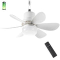 18" Portable Canopy Tent Fan Light with Remote for Outdoor Gazebo | Wireless Battery Operated, 40 dB Quiet Operation for Patio Camping RV - size: 18" Ceiling Fan
