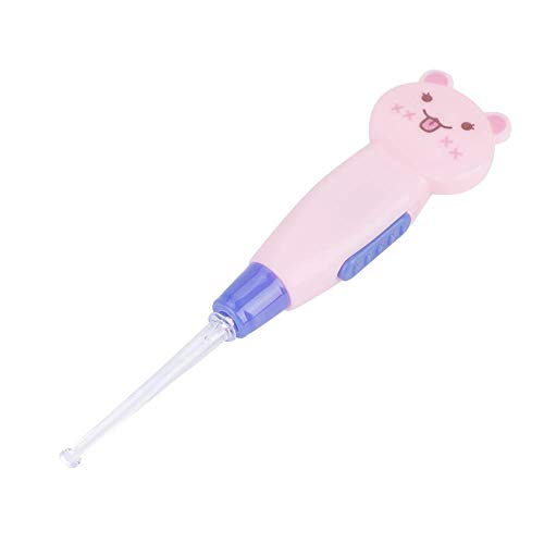 Fdit Cute Cartoon LED Flashlight Earpick with Scoop Tweezers Cleaner Care Tool(Cat)