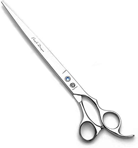 Purple Dragon 9" Sharp Edge Hair Cutting Shears | Includes Bag, 440C stainless steel, Pet/Puppy/Cat Grooming Scissors, Perfect for Barber or Dog Groomer - size: 9 inch
