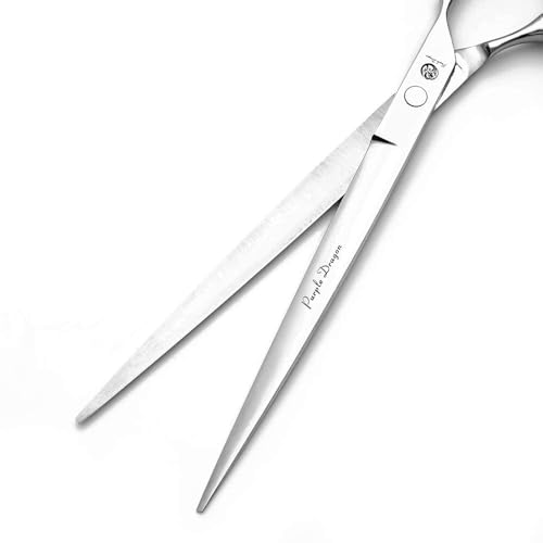 Purple Dragon 5"/5.5"/6"/6.5"/7"/7.5"/8"/9"/10" Sharp Edge Hair Cutting | Stainless Steel, Pet/Dog Grooming Scissors Includes Bag, for Barber or Pet Groomer - size: 10 inch