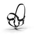 Adjustable Nylon Cow Halter | Calf Halter one Halter for (1 Year to Full Size) Easy Adjustable Straps elimates the Need of Ill-Fitting Cattle Halter - color: BLACK