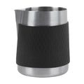 IKAPE Espresso Milk Pitcher, 15.04/450ml Milk Frothing Jug without Handle, Espresso Steaming Pitcher with Sharp Spout for Espresso Barista Tool(silver) - color: Silver
