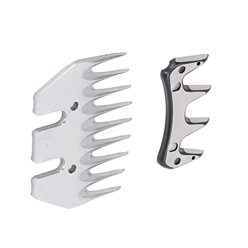 Electric Clipper Blade Sheep Shears Replacement Blades High Carbon Steel 9 Tooth Incisive Wear Wool Comb Cutter Blade for Sheep Shearing and Wool Cutting