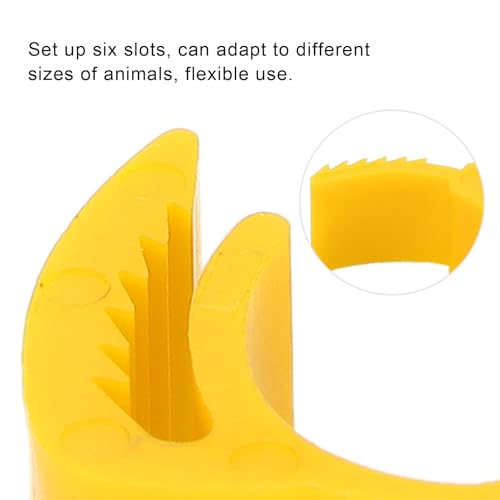 100Pcs Chicken Leg Rings, 5 Colors Readable Numbered Chicken Identification Leg Bands Card Slots Design Poultry Leg Tags for Chicks Ducks (Yellow (100 Pieces per Pack)) - color: Yellow (100 Pieces Per Pack)