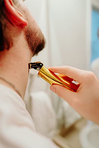 Supreme Trimmer 2-in-1 Crunch Lite Foil Shaver & T-Shaper Trimmer Set | ST5200 Beard Trimmer STF600 Electric Razor | Travel or at Home Hair Cutting Kit | Gold - style: Gold TShaper & Crunch Lite