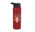 Halloween Goat Pumpkin Farm Animal Costume Men Women Kids Stainless Steel Insulated Water Bottle - color: Red