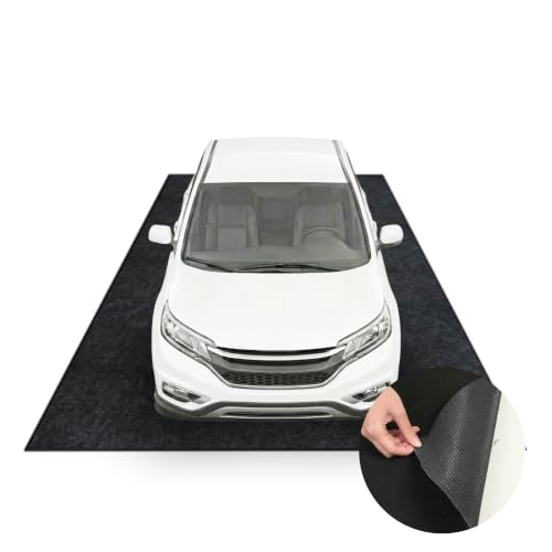 FLEXIMOUNTS 17x8 Ft Heavy Duty Garage Floor Mat - Anti-Slip Backing & Oil Absorbent Surface, Premium Waterproof Garage Carpet for Floor, Durable Parking Mat for SUV - size: 17' x 8'