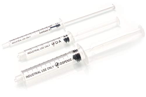 The 9 Pack - 10ml 3ml 1ml Syringes with 14G & 18G Blunt Tipped Dispensing Needles and Syringe Caps, Luer Lock | Repair Refill Mix Measure Transfer Ink Juice Oil Wood Glue Adhesive Epoxy