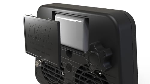 Push Industries 901.901 Vortex Kennel & Crate Fan Powered by 120V or Inc. Rechargable Battery - Multi Speed (Standard - 2 Pack) - size: Standard - 2 Pack
