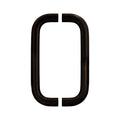 BRIXWELL Straight Back-to-Back Pull Handle Aluminum Material, Dark Bronze Finish, 9" Total Length, 8" Center-to-Center, 1" Diameter, 3-1/4" Projection - color: Dark Bronze, size: 9 Inch