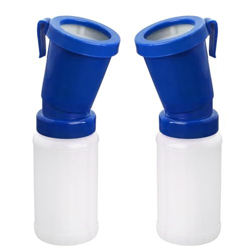 2 Pack Teat Dip Cup Non-Return Teat Dipper Nipple Cleaning Disinfection Cup | Non Reflow Dip Cup Reusable Squeeze Bottle Design Leak-Proof Pre Milking Teat Dipper for Cow Sheep Goat Cattle (Blue) - color: blue