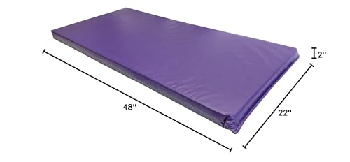 KinderMat, Rainbow Designer Mat, Purple, 2-Inch Thick Rest Mat