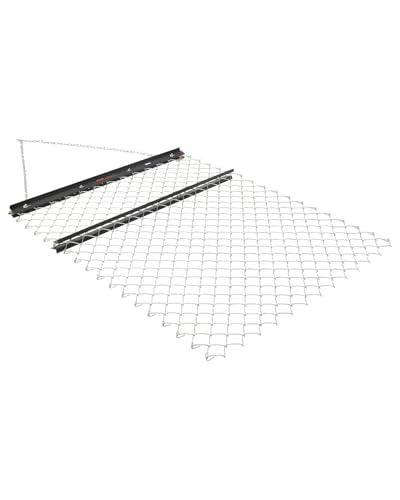VEVOR Drag Harrow, 4 x 5 ft Chain Harrow - Made from Q235 Steel, UTV Tractor Attachments for Landscape Leveling or Sod Prepping, Durable Harrow Rake for Gravel Driveway, Farm Field Garden Black - size: 4 x 5 ft