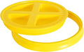 Gamma2 Gamma Seal Lid for Utility Buckets - Fits 3.5, 5, 6 & 7 gallon buckets, Yellow, Made in USA (Pack of 12) - color: Yellow, size: Fits 3.5, 5, 6, & 7 Gallon Buckets (Pack of 12)