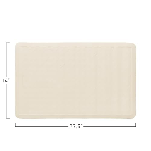 Rubbermaid Commercial Products Safti-Grip Bath Mat, Medium, White, Suction-Backed, Non-Slip for Commercial/Residential Use for Shower Stall/Bathtub/Bathroom - size: Medium