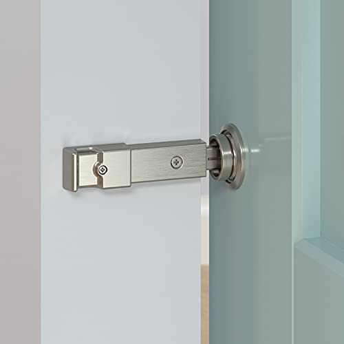National Hardware N700-151 Barn Door Lock, Satin Nickel, 5" x 1-1/4" x 3/4" - color: Satin Nickel, size: 5" x 1-1/4" x 3/4"