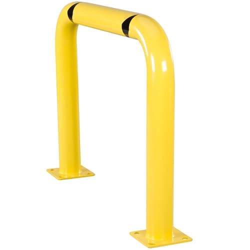 4' x 3' Steel Machine Guard, Safety Barrier, Hollow, Fillable, Guardian | Protect electrical equipment in warehouses, work zones, U-shaped bollard, heavy duty, factory, protection