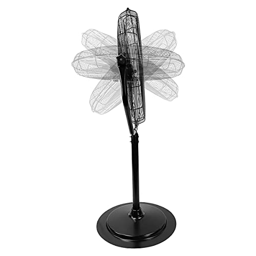 Maxx Air Industrial 30" Pedestal Fan, Powerful Heavy Duty Commercial Fan for Warehouses, Factories, and Large Spaces, Adjustable Height, Durable Construction, High Velocity Air Circulation