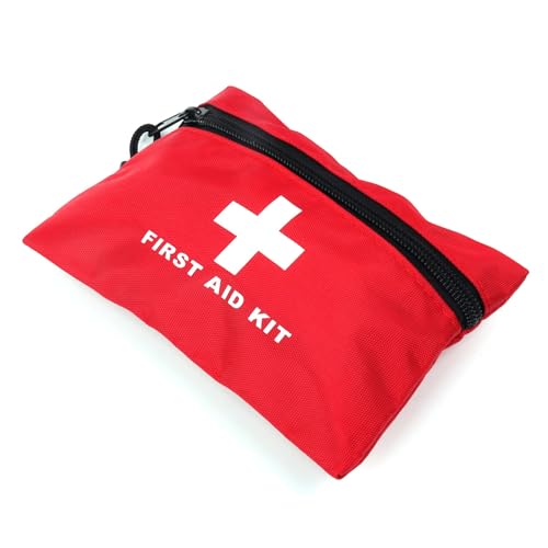 Red First Aid Bag Small First Aid Kit Empty Medical Bags (Red 7.9x5.5 1PC) - color: Red, size: 7.9x5.5 Inch (Pack of 1)