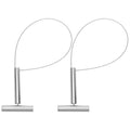 Yardwe 2 Pack Pig Catching Snares, 33.26 Inch Wire Loop Livestock Restraint Tools with Short T-Handles for Ranch and Farm Pig Handling