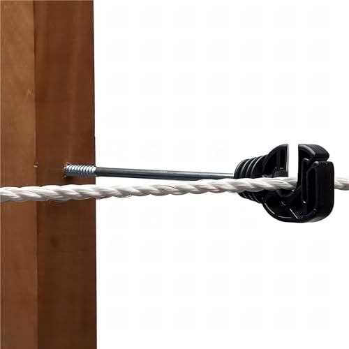 Electric Fencing Premium Stand Off/Long Arm Multi Purpose Insulator for Polywire/Polytape/Rope/Wire PK130 with 1 Free Socket Tool/Drill Chuck - size: PK130