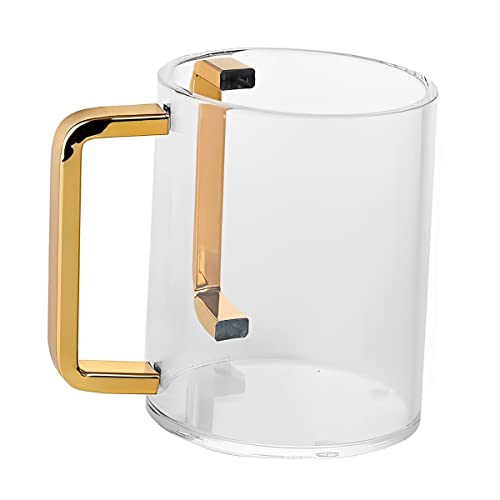 Gold Lucite Hand Washing Cup, Dual Handle Wash Cup, Jewish Ritual Clear Negel Vasser - color: Gold