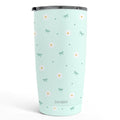 SANDJEST Daisy Tumbler 20oz, Stainless Steel Travel Cup with Lid, Floral Insulated Coffee Mug, Daisy Gifts for Women Girls Friends Sisters on Birthday Christmas - color: Daisy 1