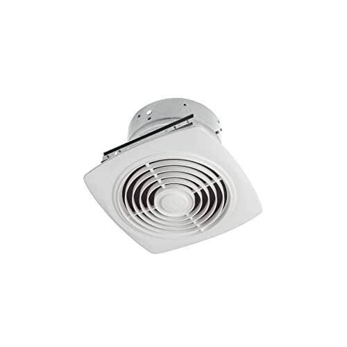 Broan-NuTone 505 Exhaust Fan, White Vertical Discharge Ceiling Ventilation Fan, 8.5 Sones, 200 CFM, 8"